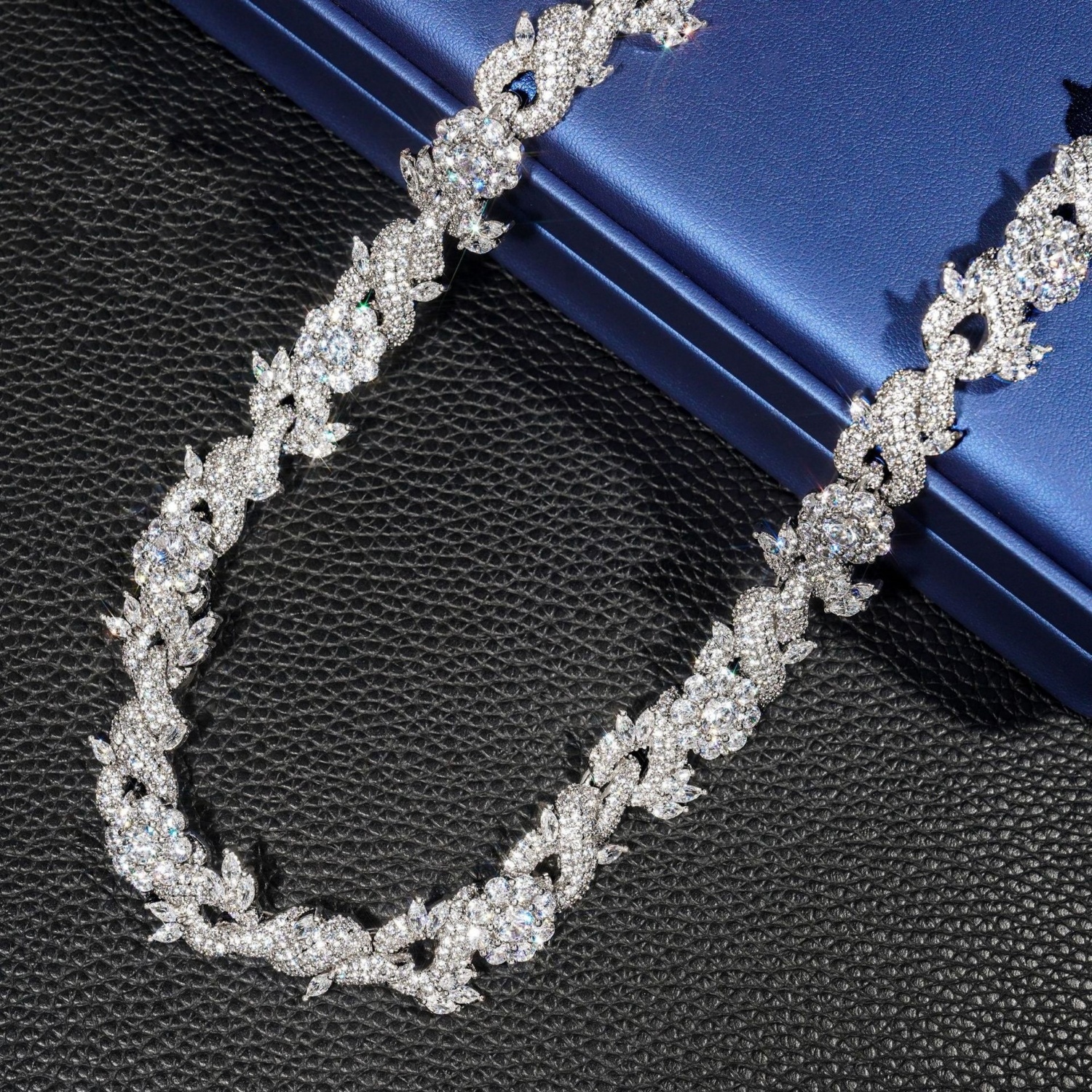 Pass Diamond Tester High Quality Cuban Link Chain 925 Sterling Silver 15mm Hip Hop Jewelry Iced Out VVS Moissanite Miami Mosaic