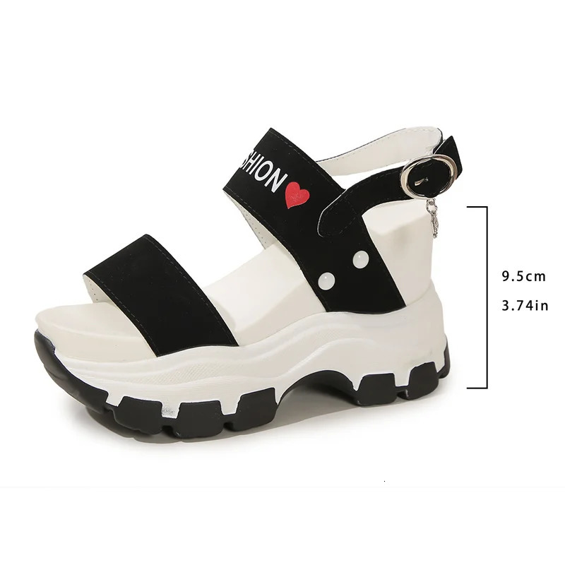 Open Toe Wedge Sandals Women Summer Ankle Buckle Platform Sandles Woman Comfy Thick Bottom Gladiator Sandals 240528