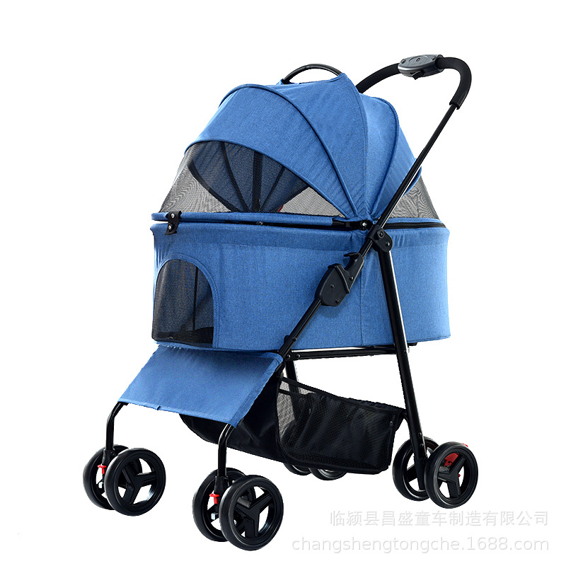 High Quality Strong And Durable Metal Can Separate Small Portable Pet Stroller Outdoor Travel Of Cats And Dogs For Pet Stroller