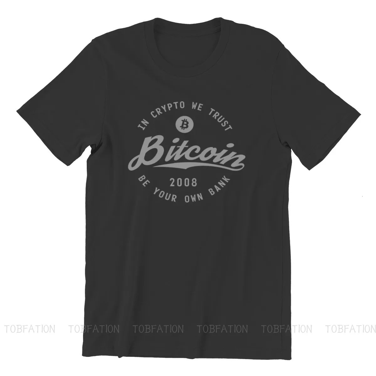 Crypto Cryptocurrency Cool Bitcoin T Shirt Vintage Graphic Summer Cotton Mens Clothing Harajuku Crewneck TShirt 240521