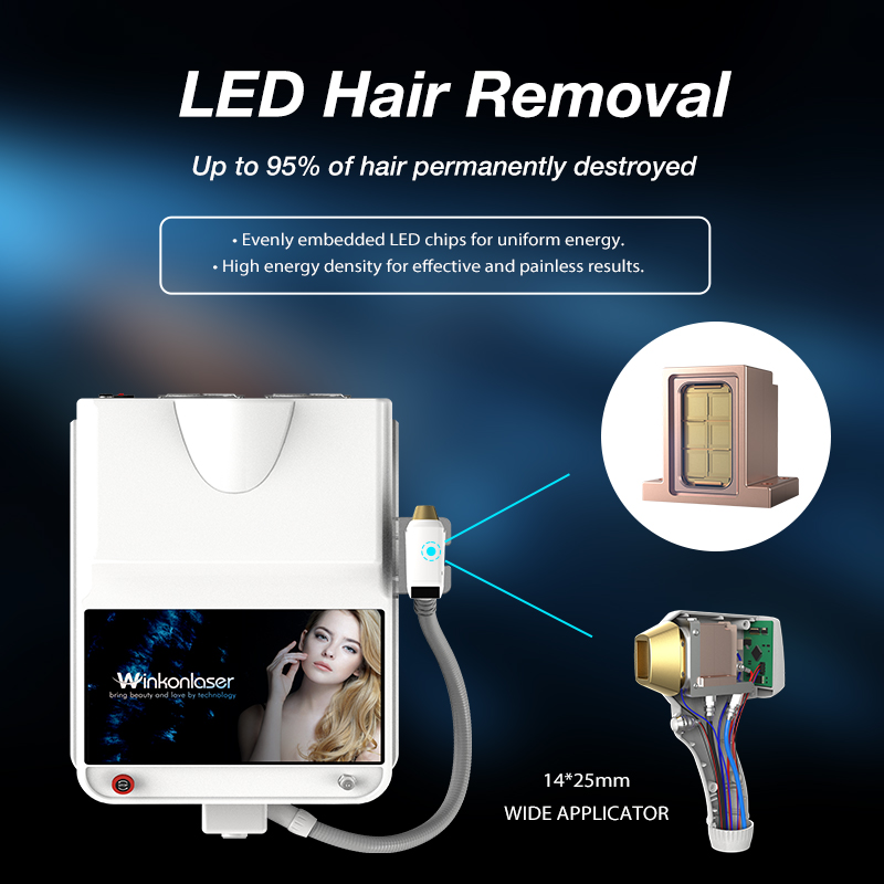 Ice Painless Laser Permanent Hair Remover LED Laser Hair Removal Machine 650~1300nm laser Diode Epilation Definitive