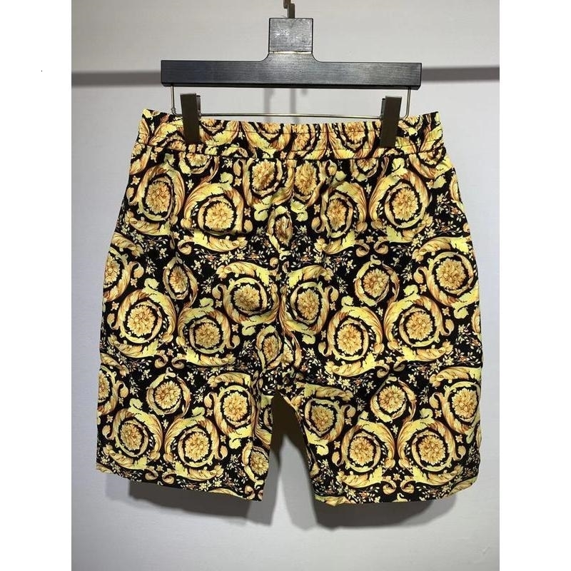 ZHIO 2024 Mens Pattern Trendy Youth Loose Fashion Casual Quick-Drying Sports Shorts Straight Floral Beach Pants 240509