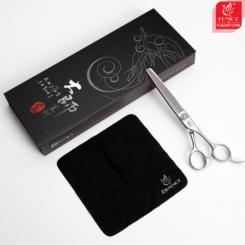 Fenice High-grade JP VG10 6.5/7/7.5 Inch Dog Beauty Grooming Scissors Kits Straight&Thinner&Curved Grooming Shears tesoura