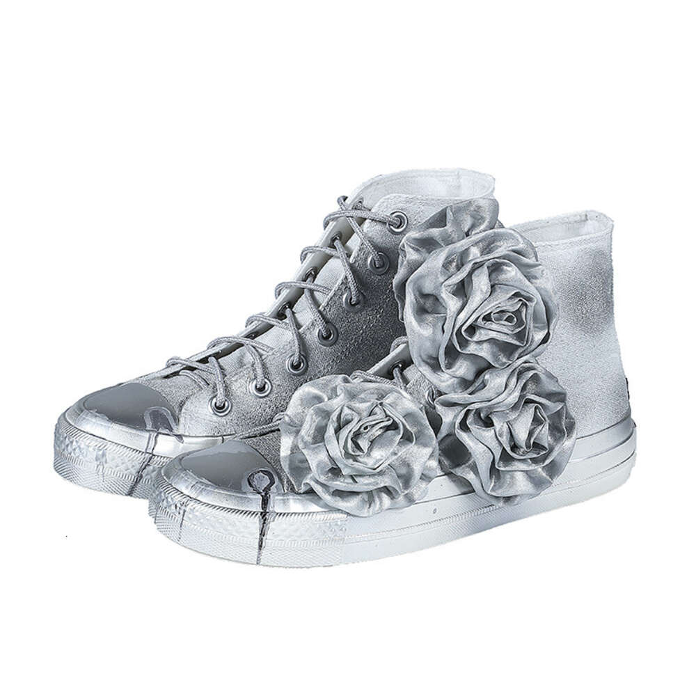 Ddmysports Women S Shoes French Niche Design Non Mainstream Personality Student Couple Rose High Top Canvas OUTDOOR