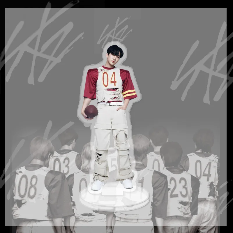 Kpop STRAY-KIDS Figures Acrylic Stand Bang Chan Hyunjin Ball Suit Series Figure Model Desktop Decorative Fans Collectibles Gifts