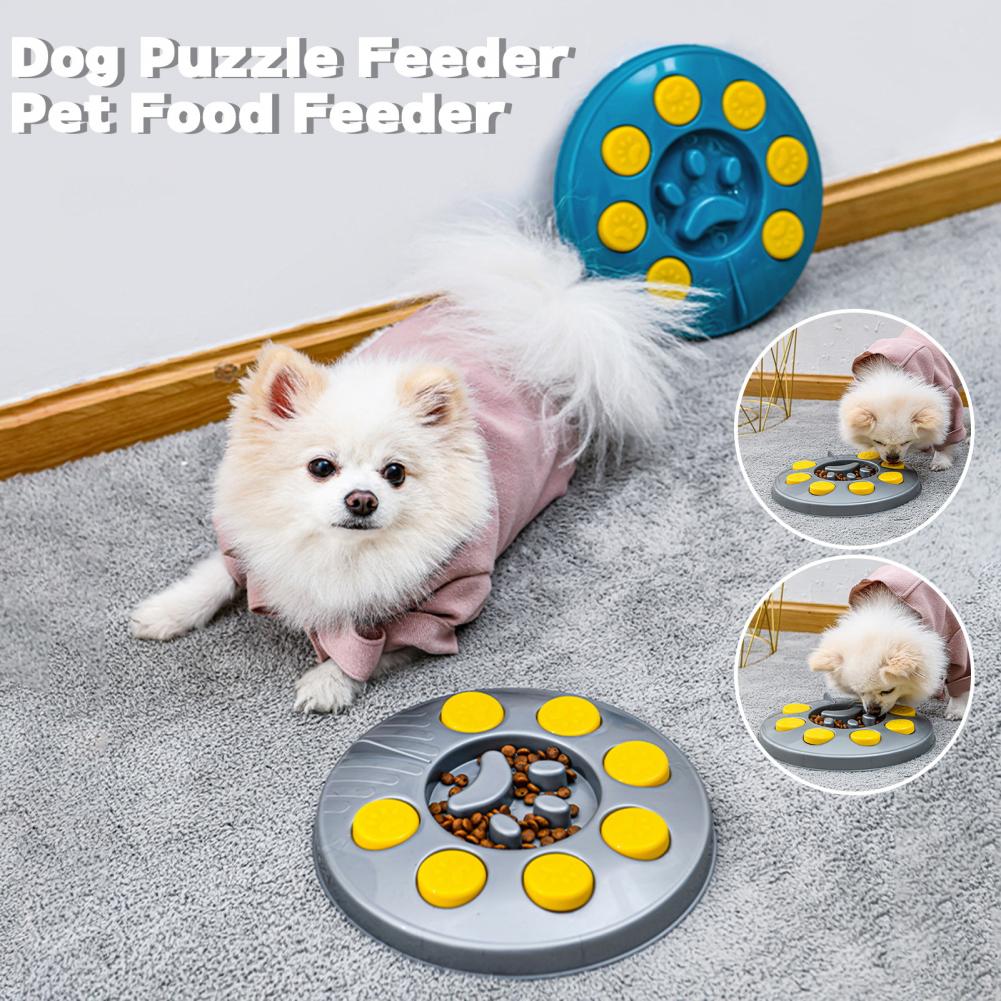 Pet Slow Food Bowl Interactive Pet Food Feeder Puzzle Toy for Dogs Slow Feeding Treat Dispenser Game Enrichment Dog Toy Supplies