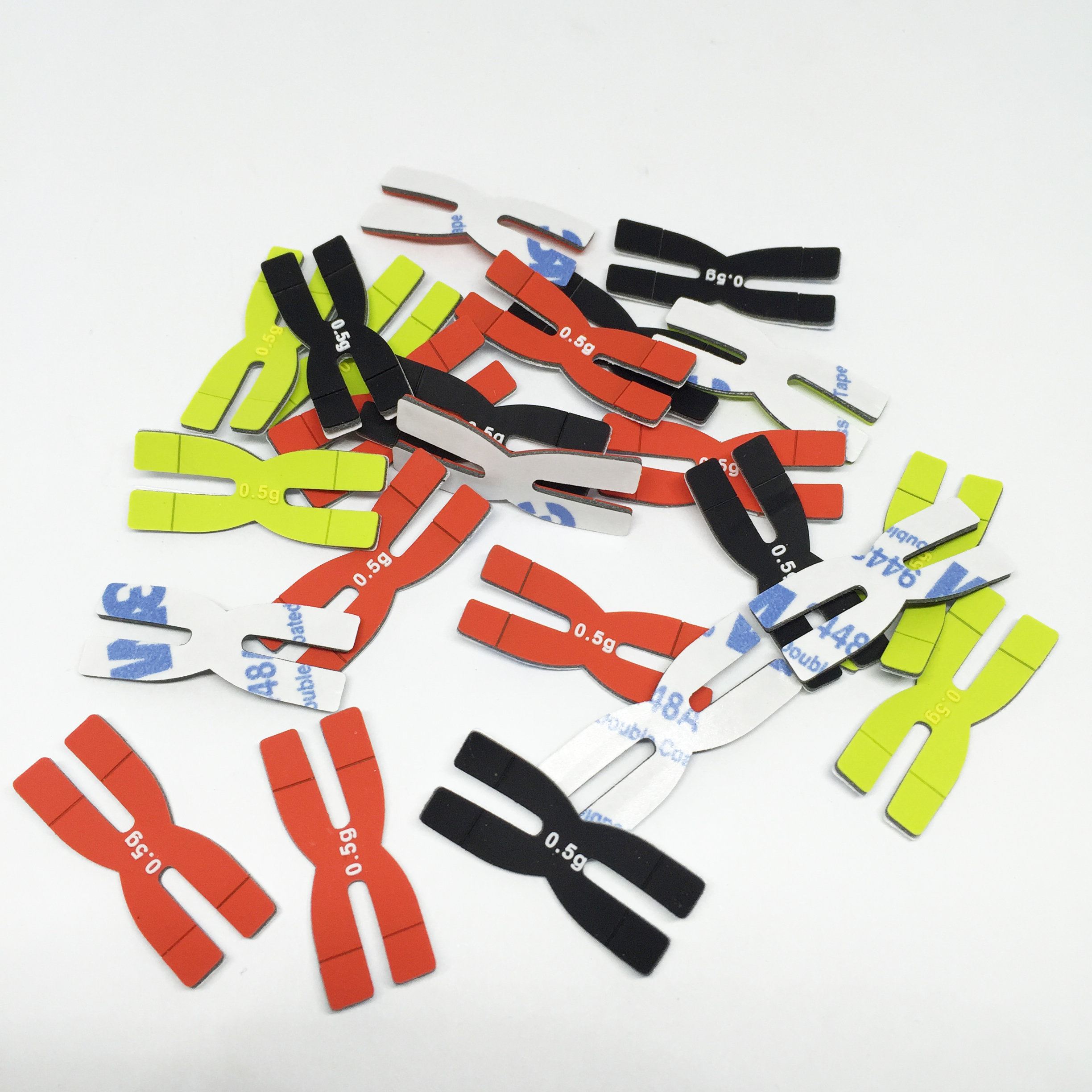 6Pcs ZARSIA 3g Tennis Racket Weight and Balance Strips Racquet Balancer Tape H-Shaped 3g Silicone Balance Bar Badminton