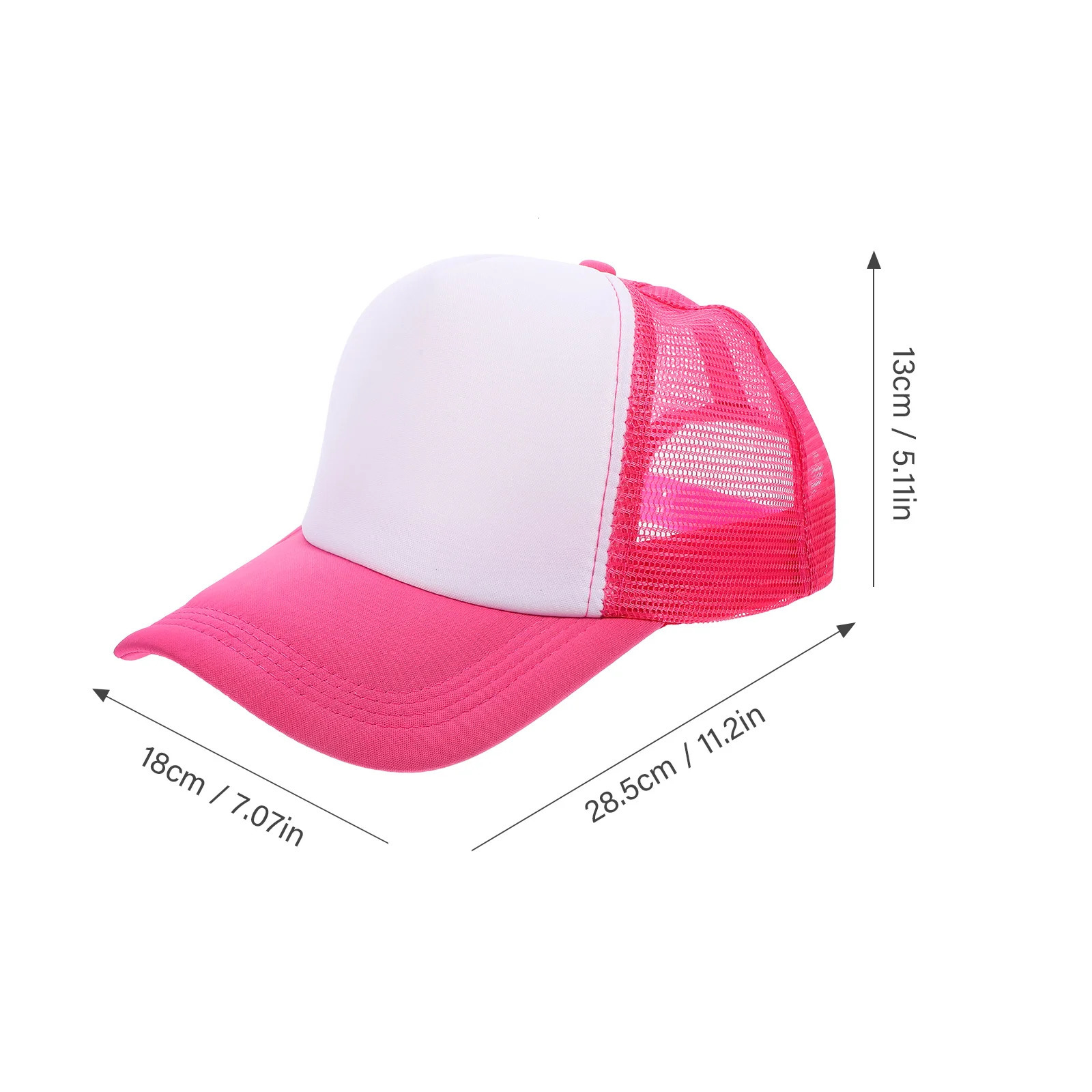 10 Pcs Driver Heat Transfer Hat Blank Sublimated Baseball Cap Men Women Polyester Mesh Cap Sponge Sublimation Blank 240528