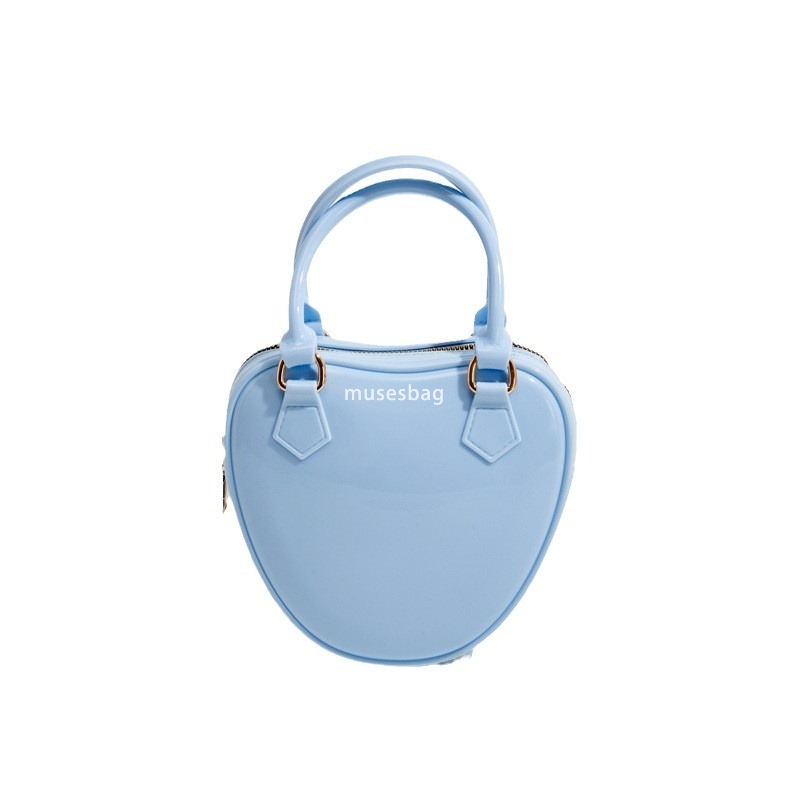Designer bag love Barbie jelly bag fashionable and versatile dinner bag beach bag summer women's mini diagonal bag