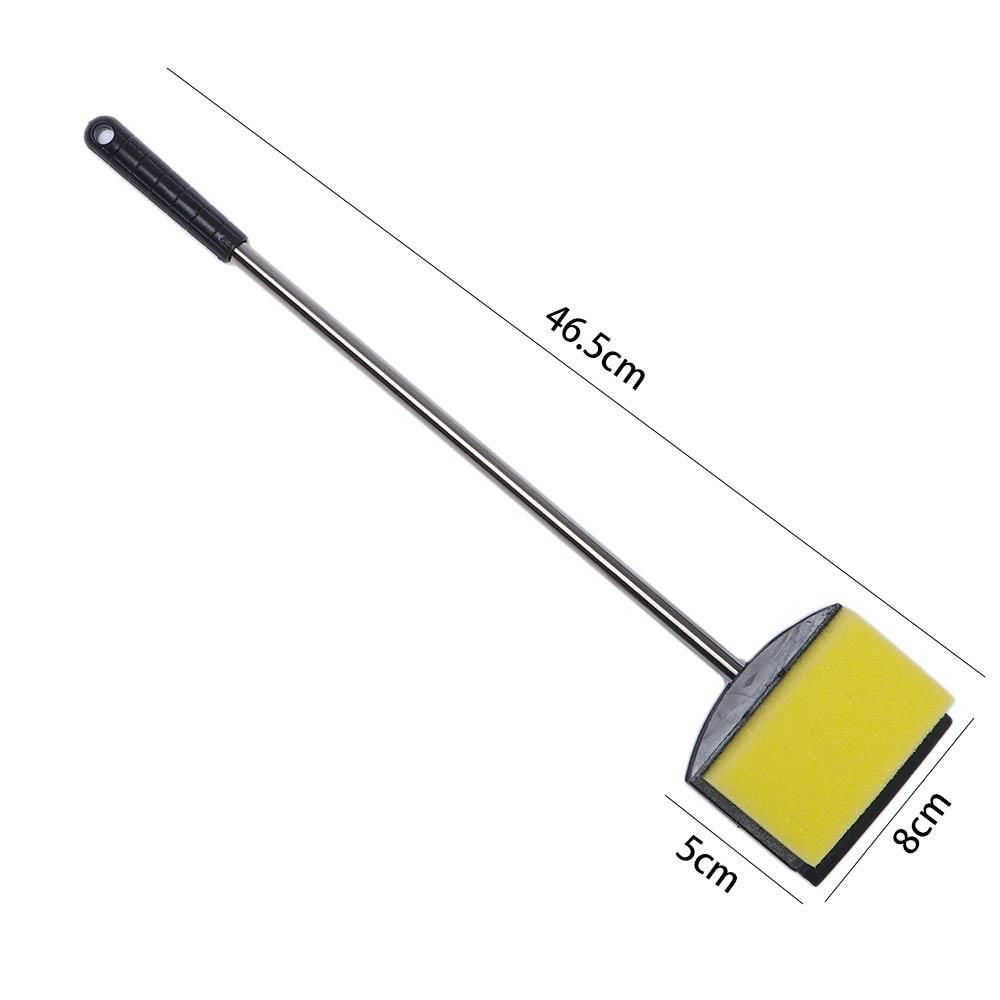 Double-sided Glass Long Handle Fish Tank Clean Cleaning Tool Kit Sponge Brush Aquarium Cleaner
