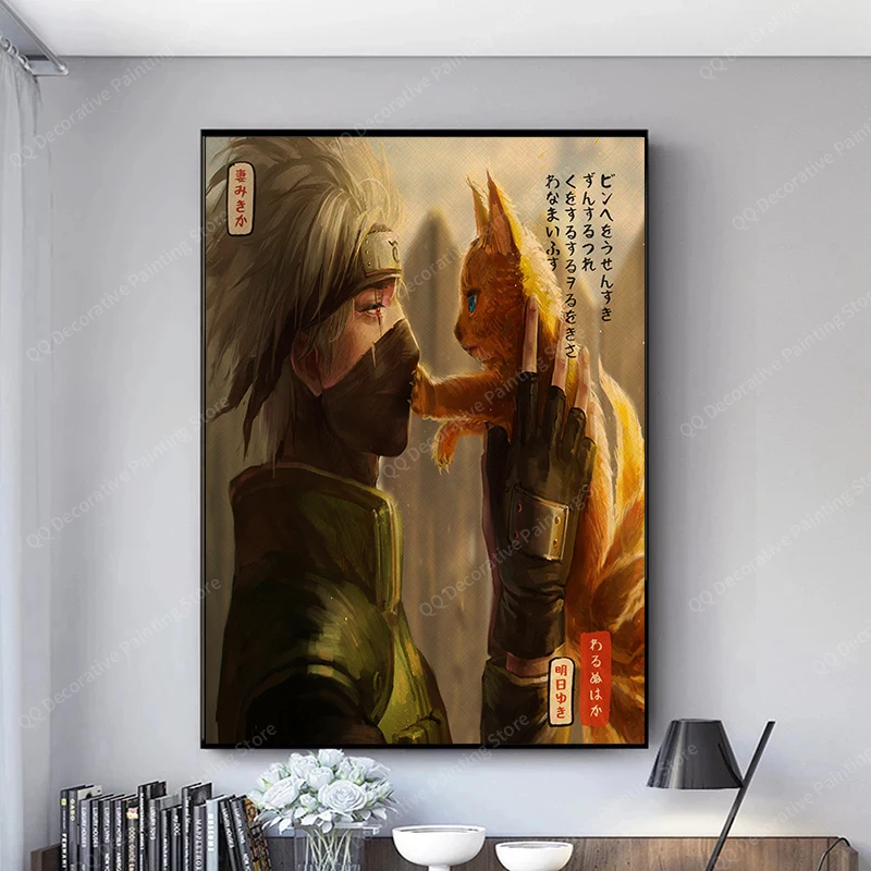 Japanese Anime Naruto Canvas Painting Uchiha Itachi Naruto Jiraya Wall Art Poster Print Mural Living Room Decor Pictures Cuadros