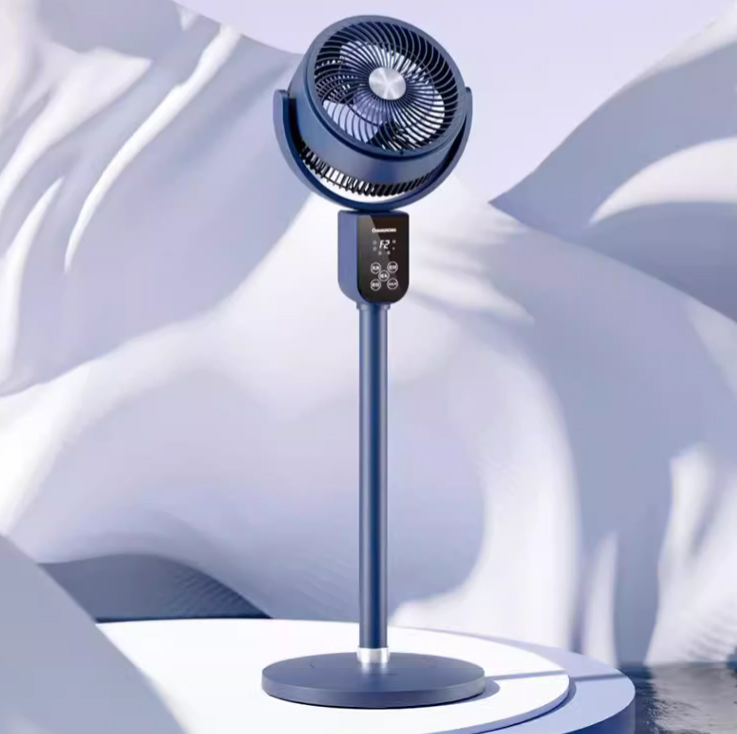 Air circulation fan, electric fan, household vertical remote control floor fan, turbine silent dormitory desktop electric fan