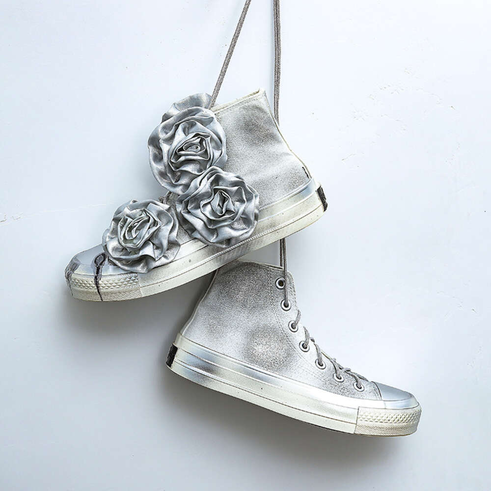 Ddmysports Women S Shoes French Niche Design Non Mainstream Personality Student Couple Rose High Top Canvas OUTDOOR