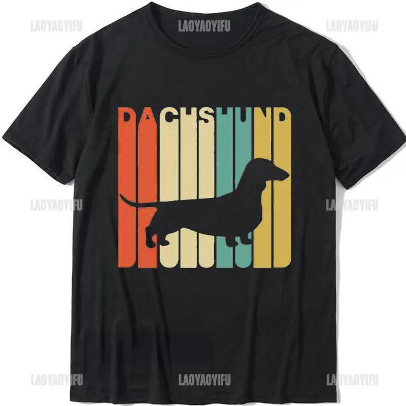 Men's T-Shirts Adidachs Sausage Dog Lover T-shirt Mens T-shirt Fashion Short sleeved T-shirt Fun Unisex Cotton O-neck Mens T-shirtL2405