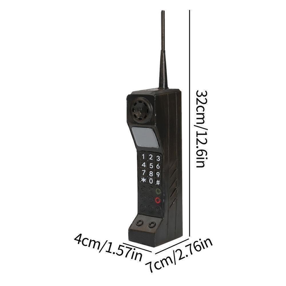 Retro Mobile Brick Phone Model 80'S 90'S Old Classic Design Telephone Model Old-Fashioned Metal Vintage