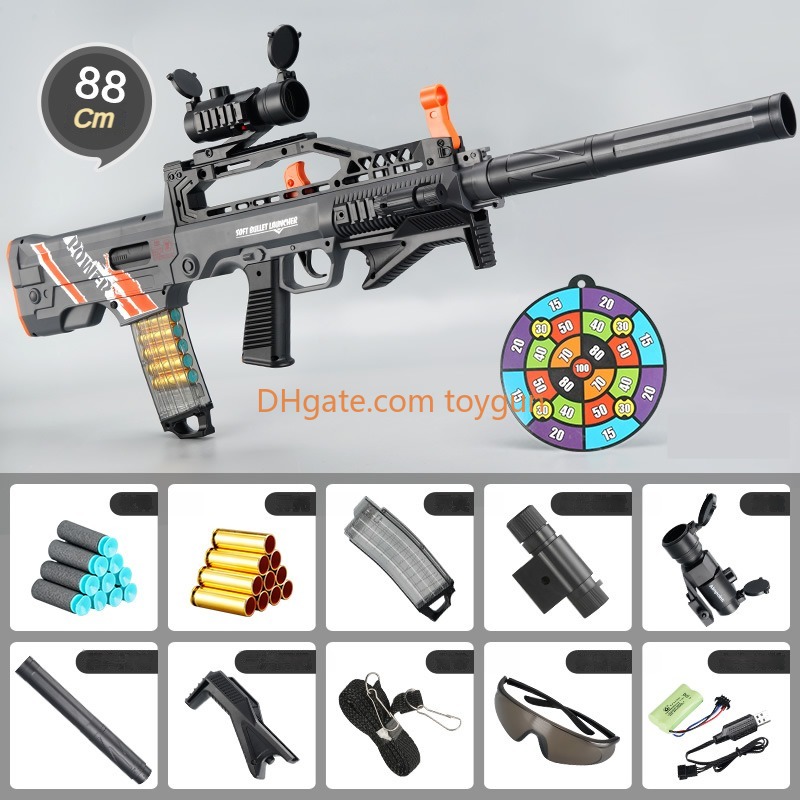 M416 QBZ Electric Manual 2 Modes Rifle Sniper Soft Bullet Toy Gun Automatic Blaster Shooting Toy Launcher For Boys Adults CS Fighting