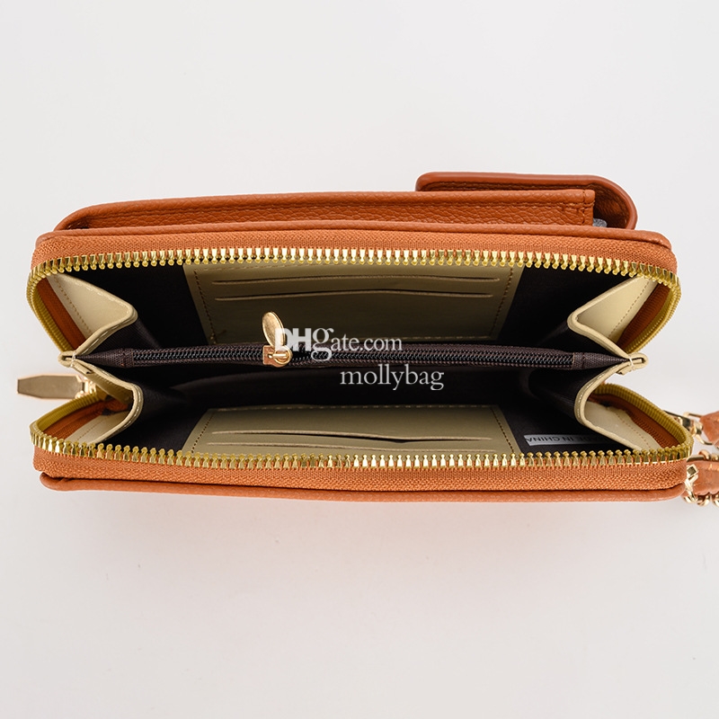 Designer Women's High Quality Fashion New Phone Wallet Multi functional Shoulder Bag PU Leather Classic Retro Crossbody Bag Multi color