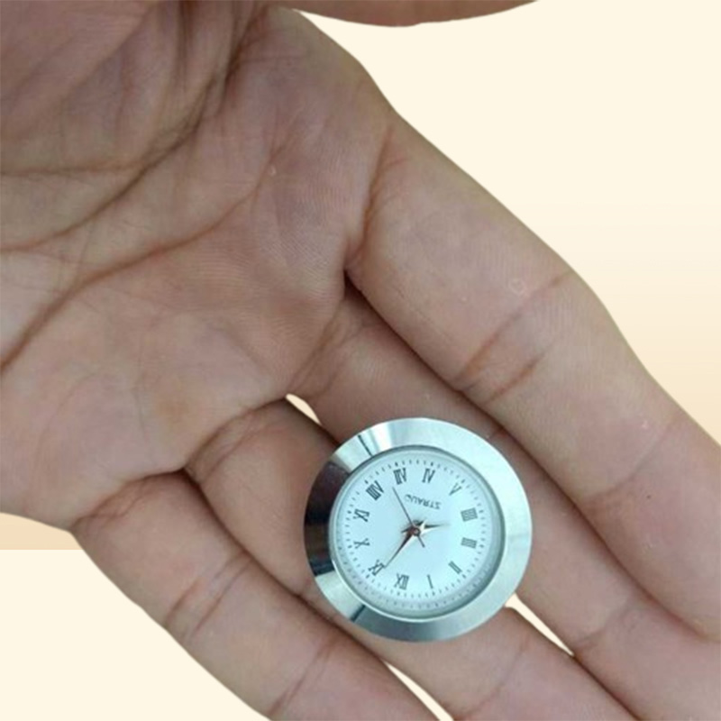 37mm Mini Insert Clock Watch Japanese Movement Gold Metal Fit Up Clock Insert Roman Mumerals Clock Accessories5879804