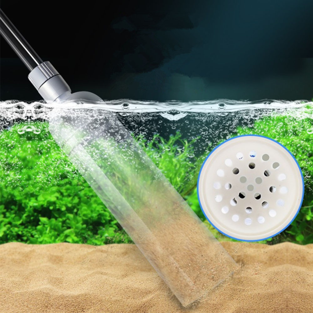 Fish Tank Water Changer Air Pump Cleaning Tool 1.5m Handheld Aquarium Gravel Cleaner Vacuum Siphon Pump With Filter Nozzle