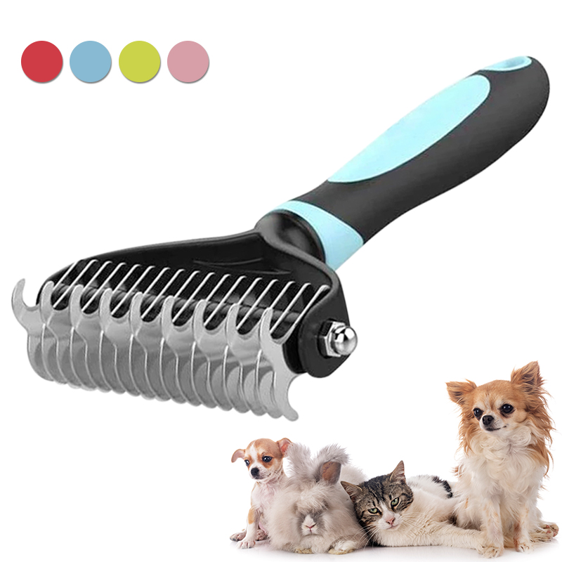 For Long Hair Pet Dog Comb Hair Removal Comb Pet Grooming Brush Professional Removal Undercoat Pet Brush Rake Brush