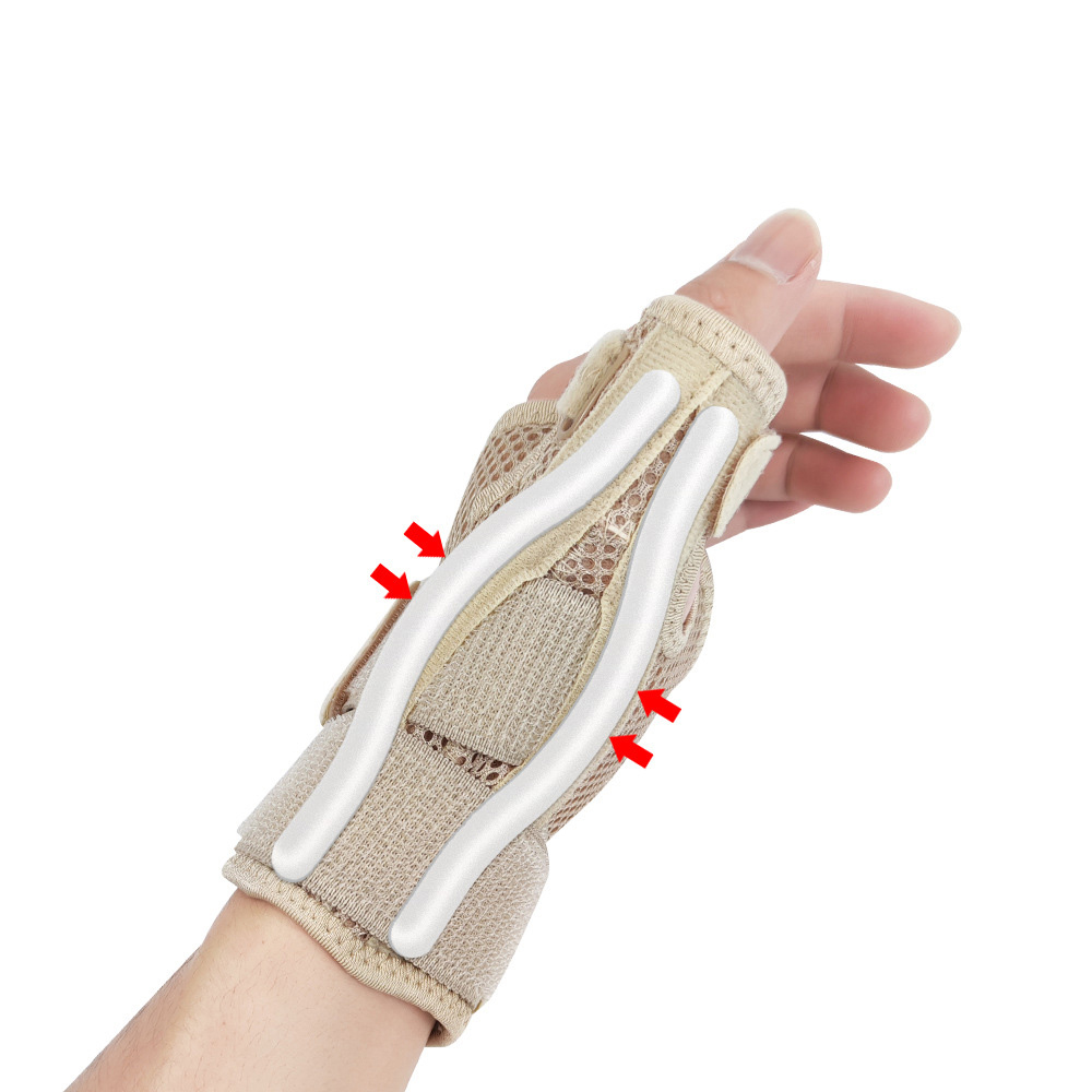 Flexible Splint Wrist Thumb Support Brace for Tendonitis Arthritis Breathable Thumb Protector Guard Fits Right and Left Hand