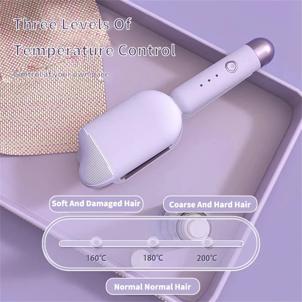 36mm Wavy Hair Curlers Curling Iron Wave Volumizing Hair Lasting Styling Tools Egg Roll Head Waver Styler Wand 240530