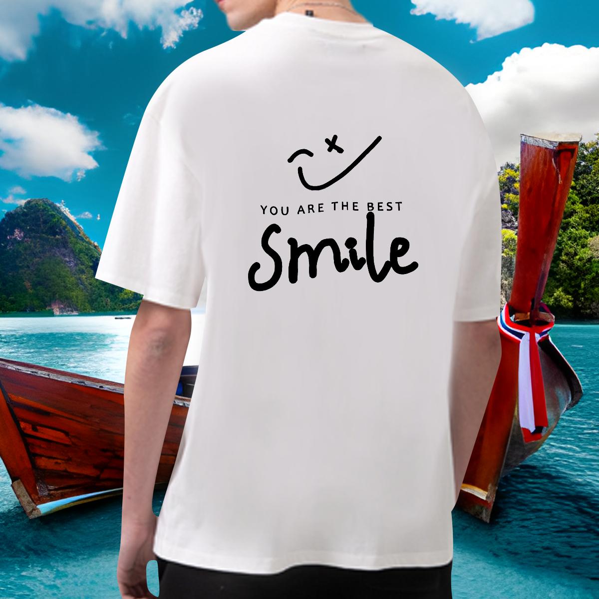 Classic Casual T Shirt For Man Custom Print Oversized Men Tops Tees Summer Casual Cotton Breathable Short Sleeve Loose Fit Tees