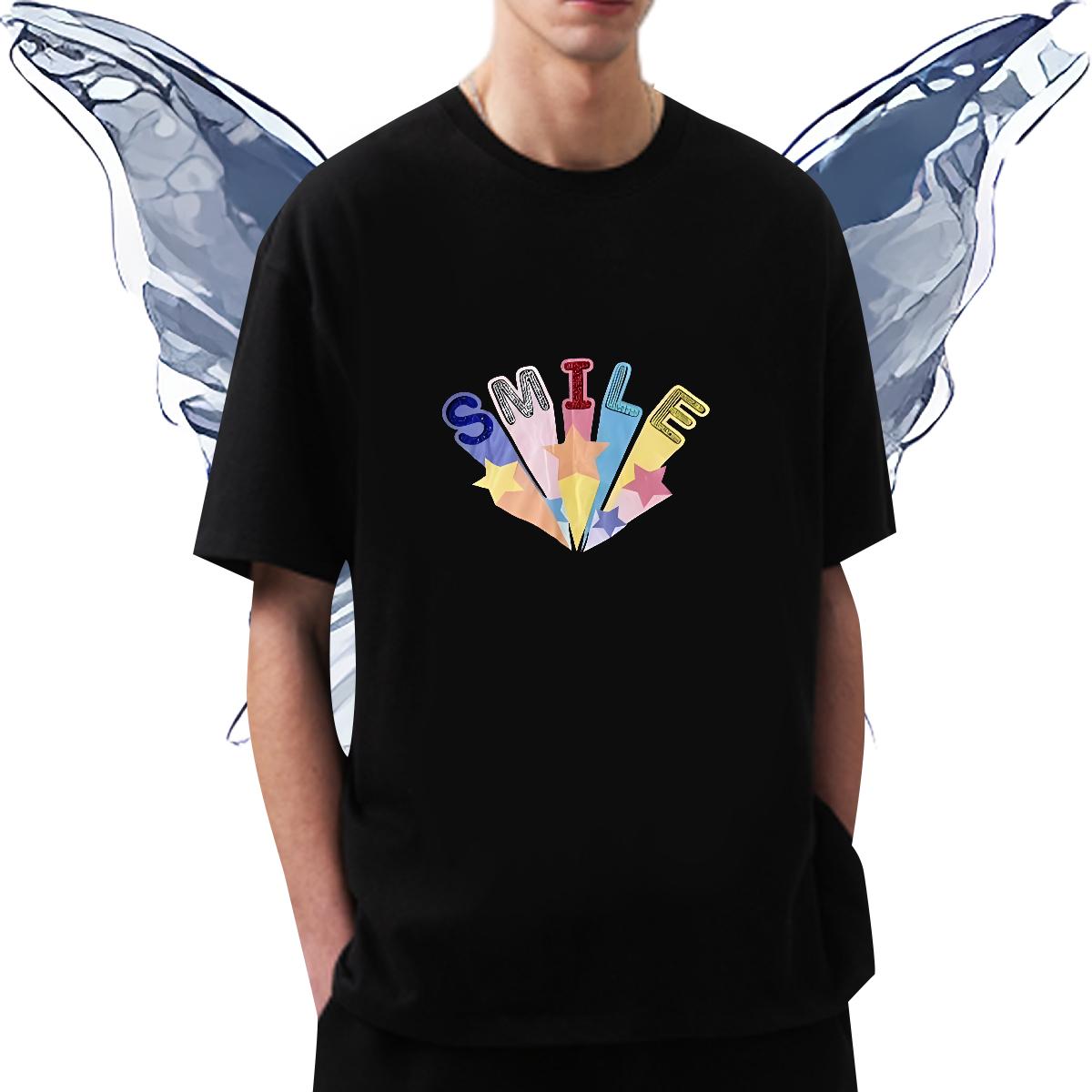 DIY Men T Shirts Custom Cartoon Tshirt for Man Woman Street Cotton O Neck Short Sleeves Soft Tops