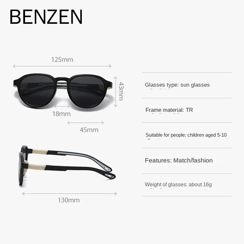 BENZEN Kids Sunglasses Girls Sports Child Teen for UV400 Protection Pink Glasses Age 5-10 6830 240530