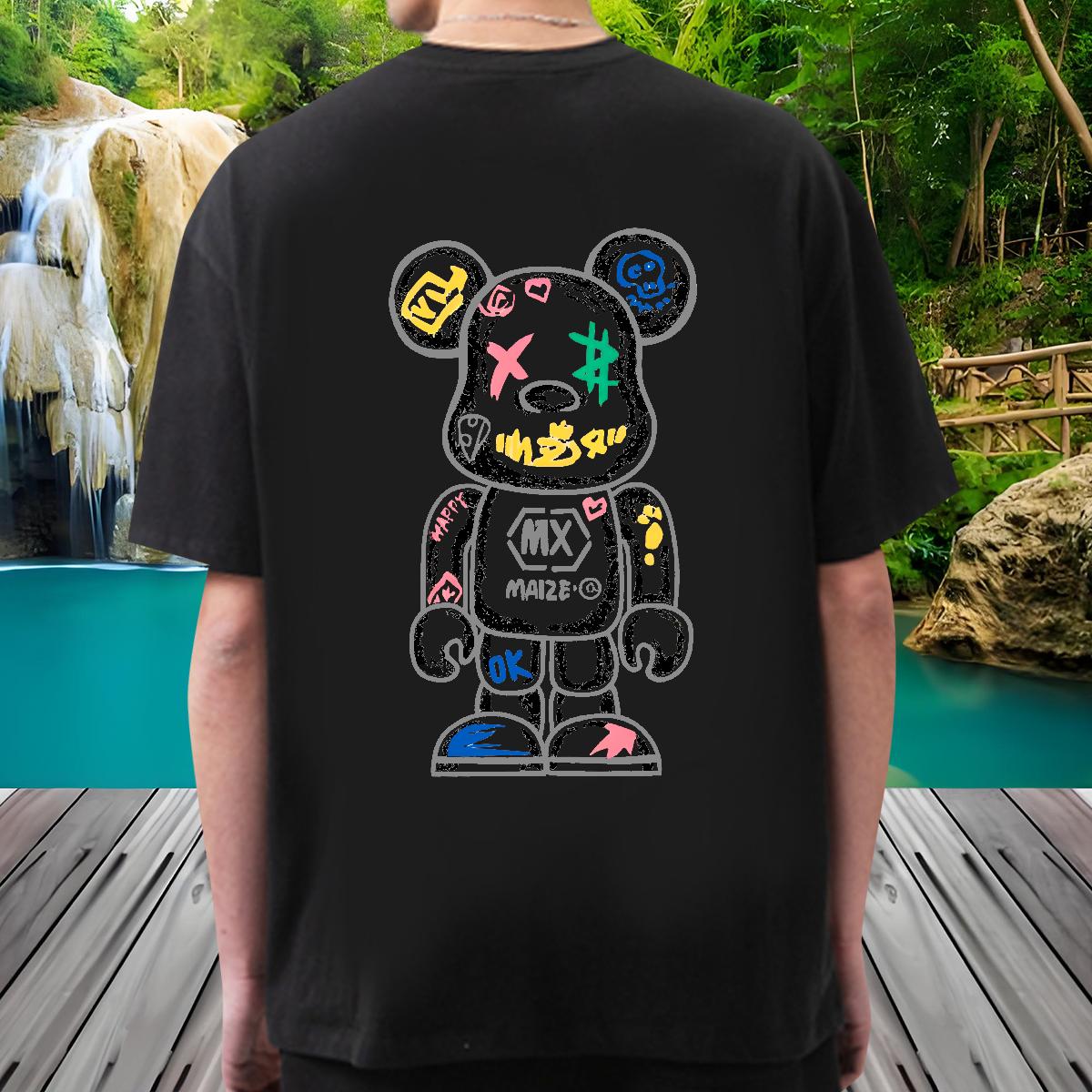 Classic Men T Shirts Asian Size Mens Tshirts Street Casual Cotton Breathable Short Sleeve Unisex Clothings