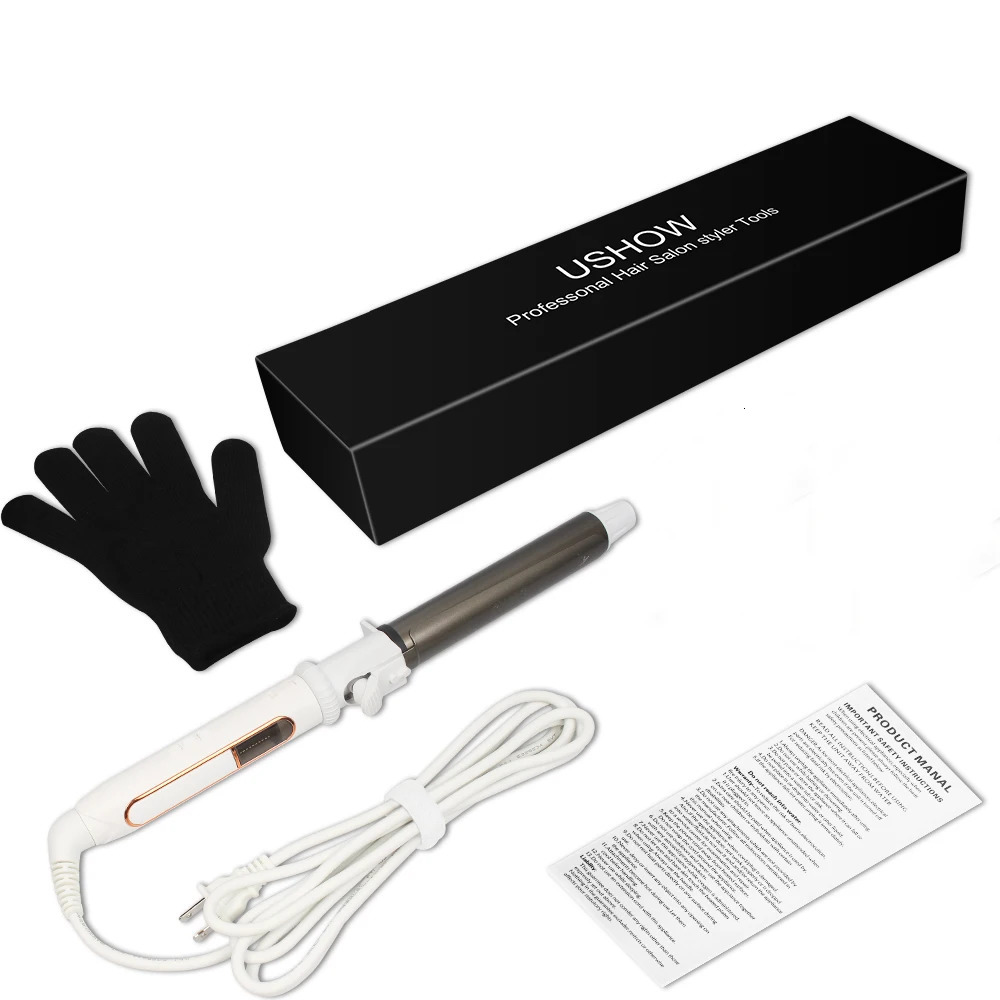 USA Selling Professional Ceramic Magic Wave Rotating Wand Curler Hair Curling Iron 240530