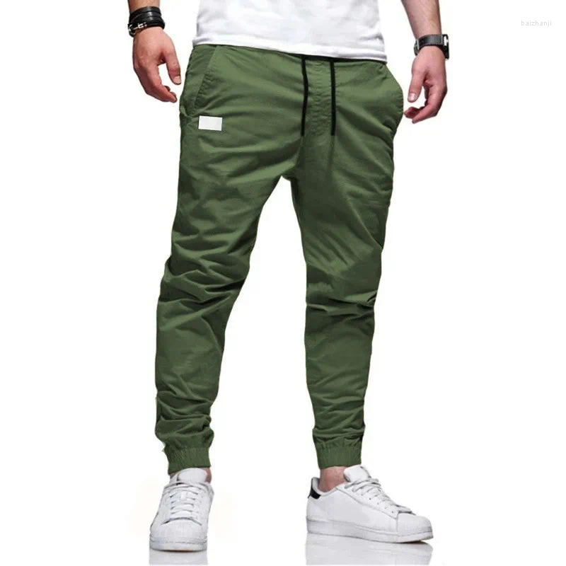 Men's Pants 23 CargoPants Loose Straight Oversize Clothing Solid Grey Versatile Work Wear Black Joggers Cotton Casual Male Trousers Z260313