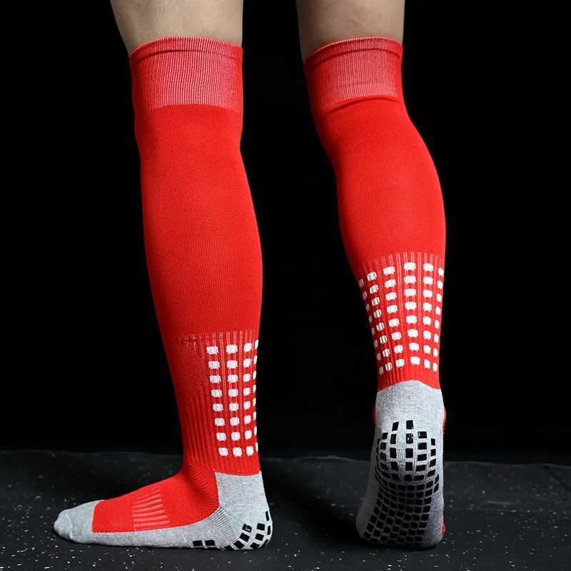 Men's Socks New Long Hockey Sile Sution Cup Grip Anti slip Football Sports Mens Baseball Womens Rugby Q0529