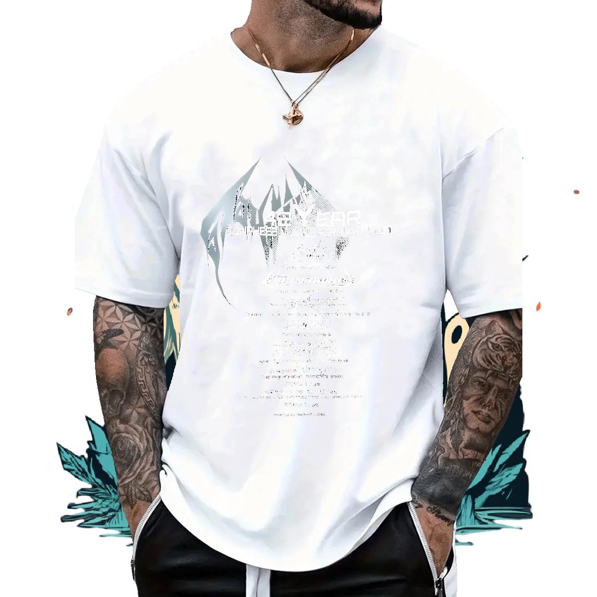 Casual New T shirt Cartoon Printing S-3XL Men Tees High Street Hip Hop O-Neck Short Sleeve Cotton Designer Tee Shirt
