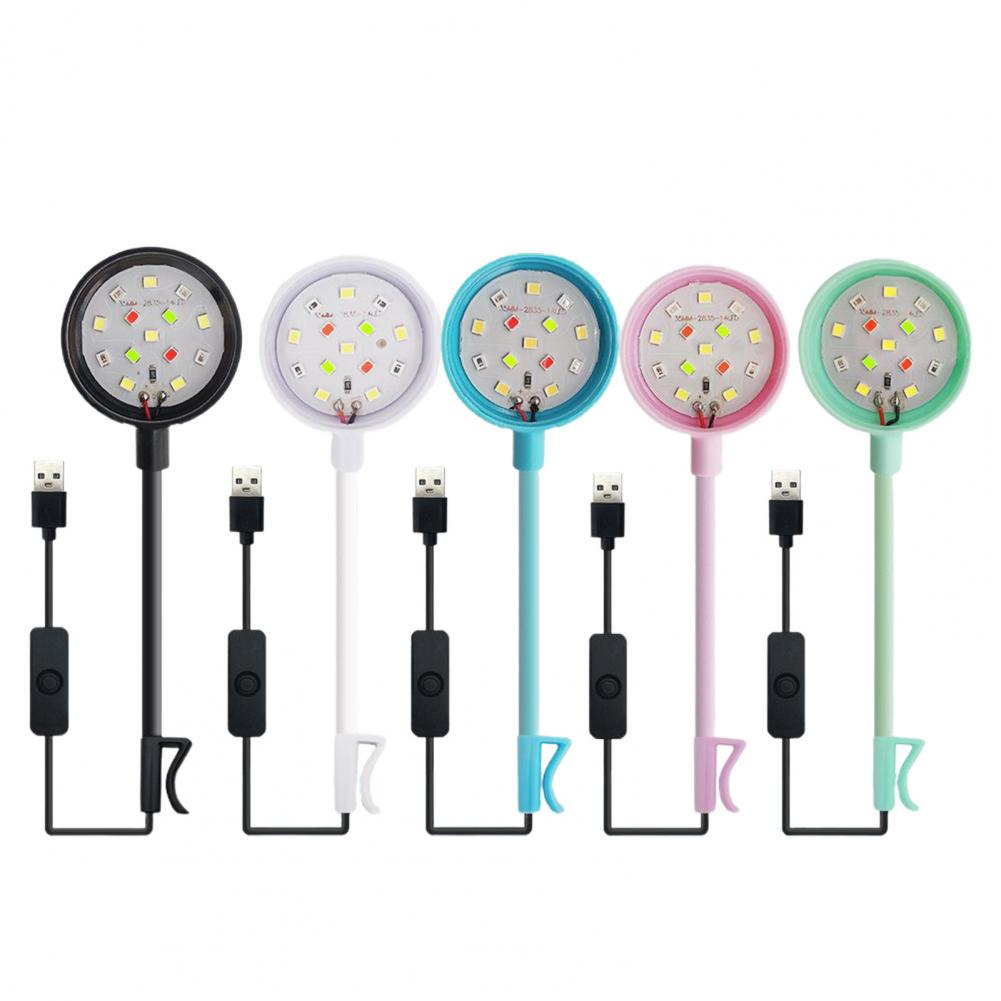 USB Plug Aquarium Mini Lamp LED Fish Tank Colored Lights Fishbowl Landscaping Reptile Animals Goldfish Turtle Fish Tank Lights