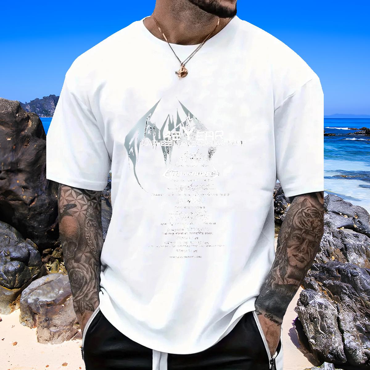 2024 Mens T Shirts Cartoon Print Men Tshirts Sports Casual Short sleeve Cotton Soft Loose Polos