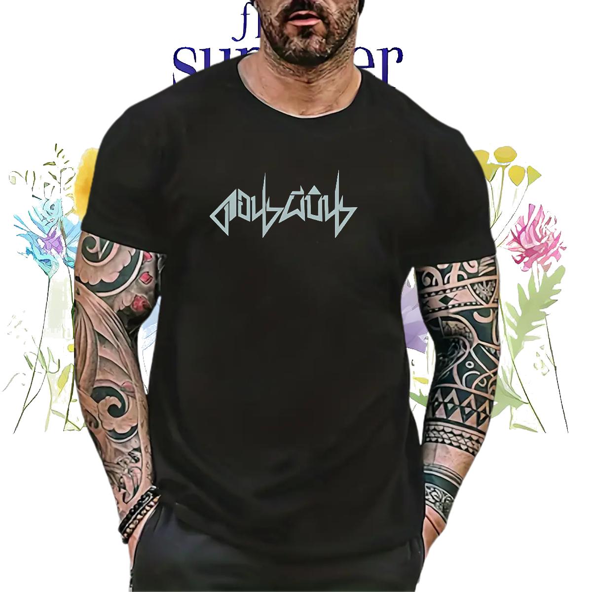 Fashion Man T Shirts DIY Printed Couples T Shirts Casual Breathable Crew Neck Comfortable Tops Tees