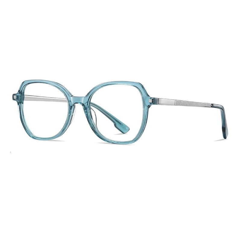 Gmei Optical Women Stylish Acetate Blue Light Blocking Computer Glasses Without Degrees Female Square Eyeglasses Frame BJ9225 240530