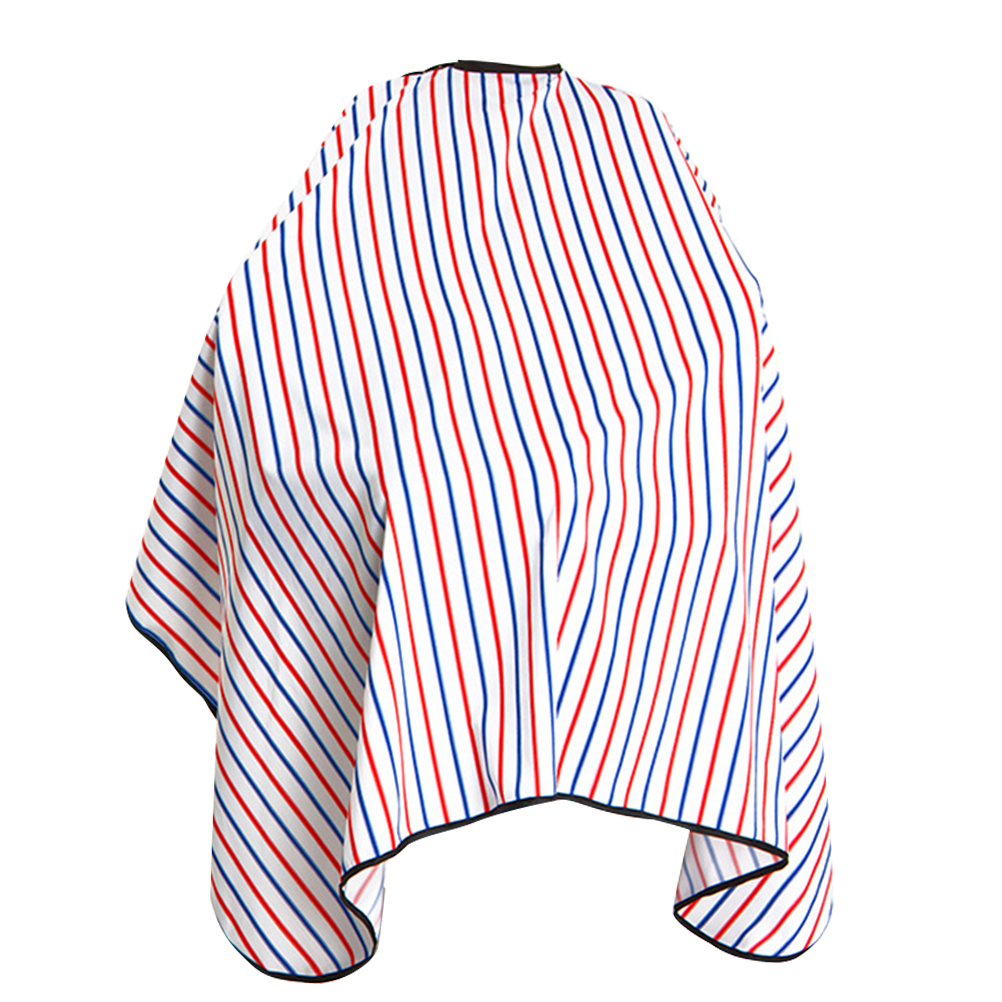 Hair Dressing Tools Durable Striped Haircutting Gown Hair Dyeing Cloth Barber Cape for Home Barber