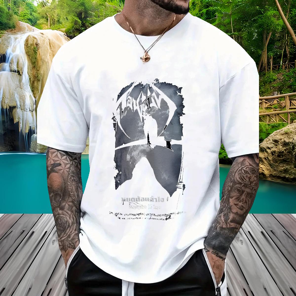 Customized T shirt Custom Print Oversized Tshirts Daily Wear Cotton O Neck Short Sleeves Loose Tops