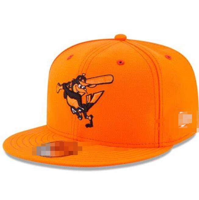 Men's Classic cap Orioles Flat LS Peak series Snapack Strapback Heart Full Size Closed Caps Fashion Hip Hop Women QS Baseball Sports All Team Fitted Hats a3