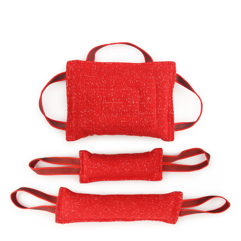 Dog Biting Pillow Tug Stick Hemp Training Chewing Durable Molar Clean Teeth Interactive Chew Toys Outdoor Pets Supplies