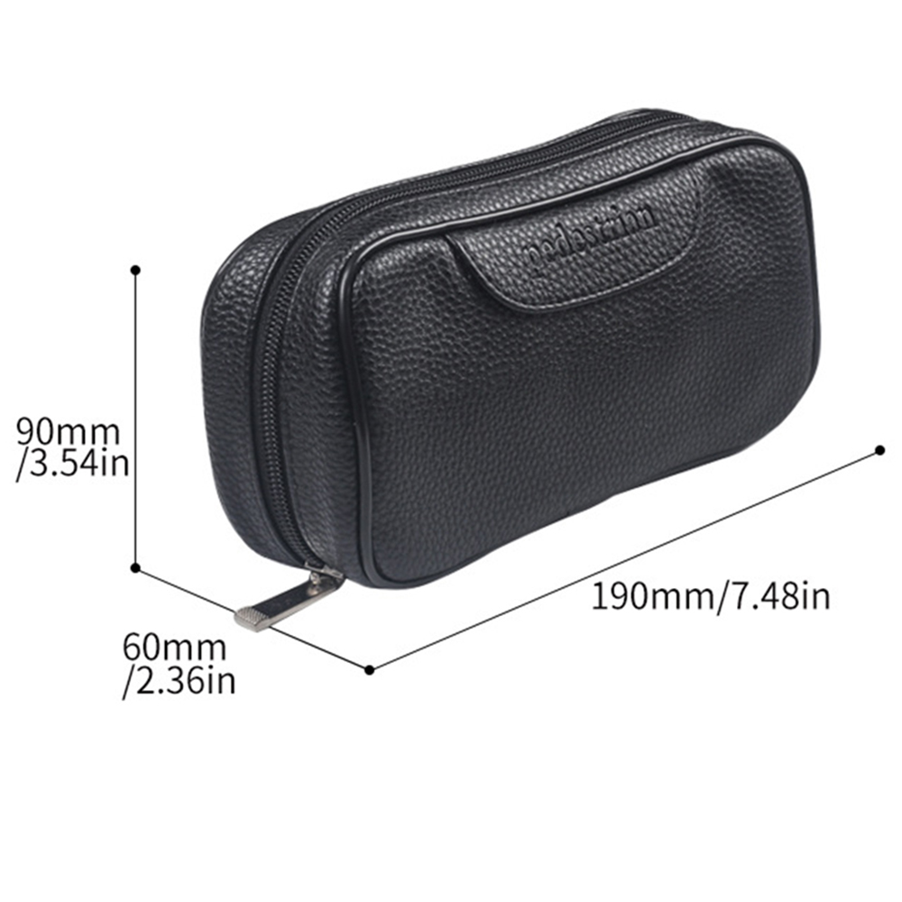 Portable Smoking Pipe Bag Soft PU Leather Tobacco Pipe Storage Bag for Travel Smoking Tools Accessories Pouch