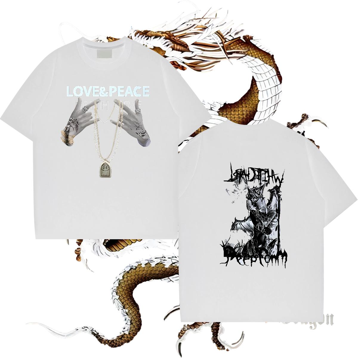 Wholesale T shirt Oversized S-3XL Tshirts Daily Outfit Cotton Breathable Short Sleeve Loose Fit Clothes