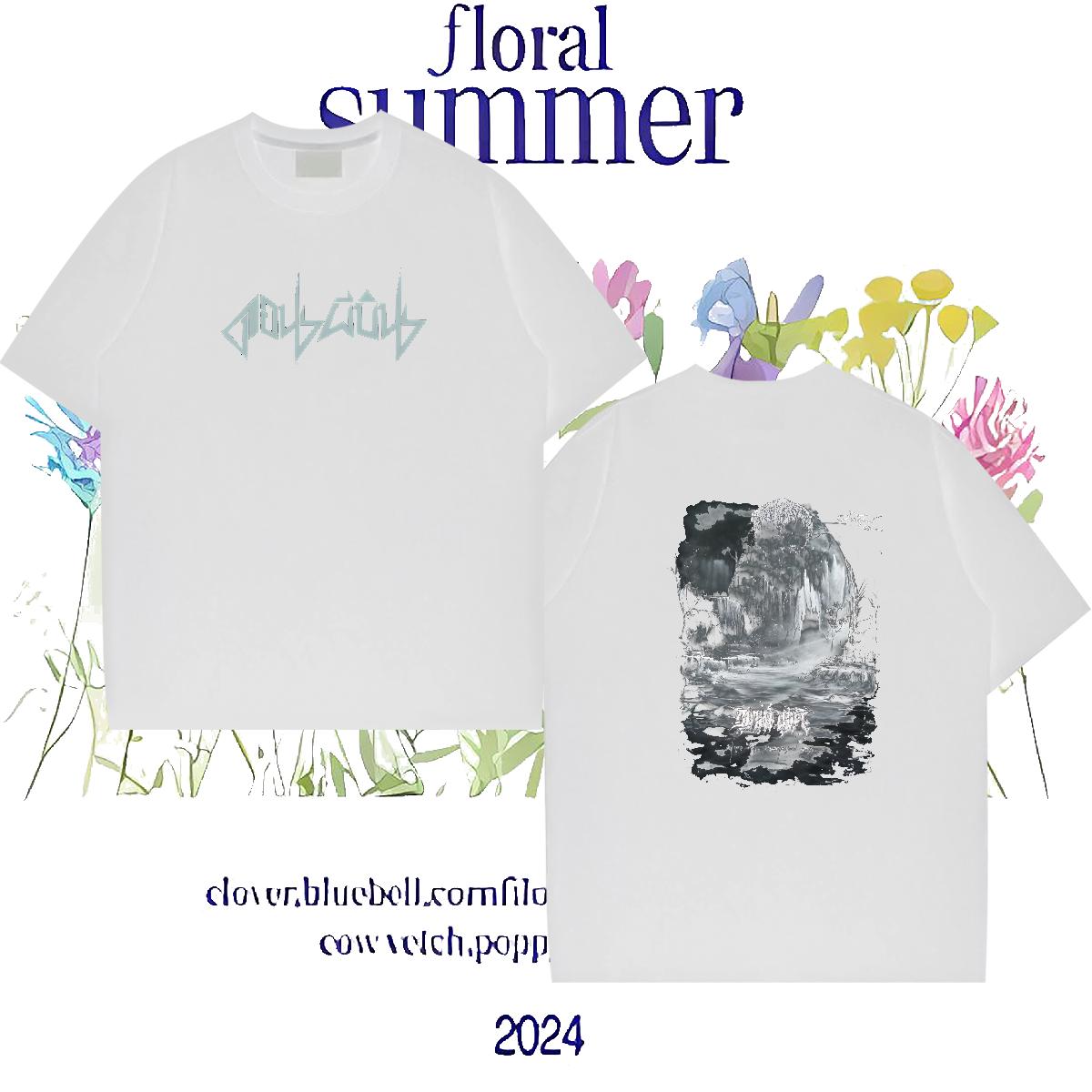 Fashion Man T Shirts DIY Printed Couples T Shirts Casual Breathable Crew Neck Comfortable Tops Tees