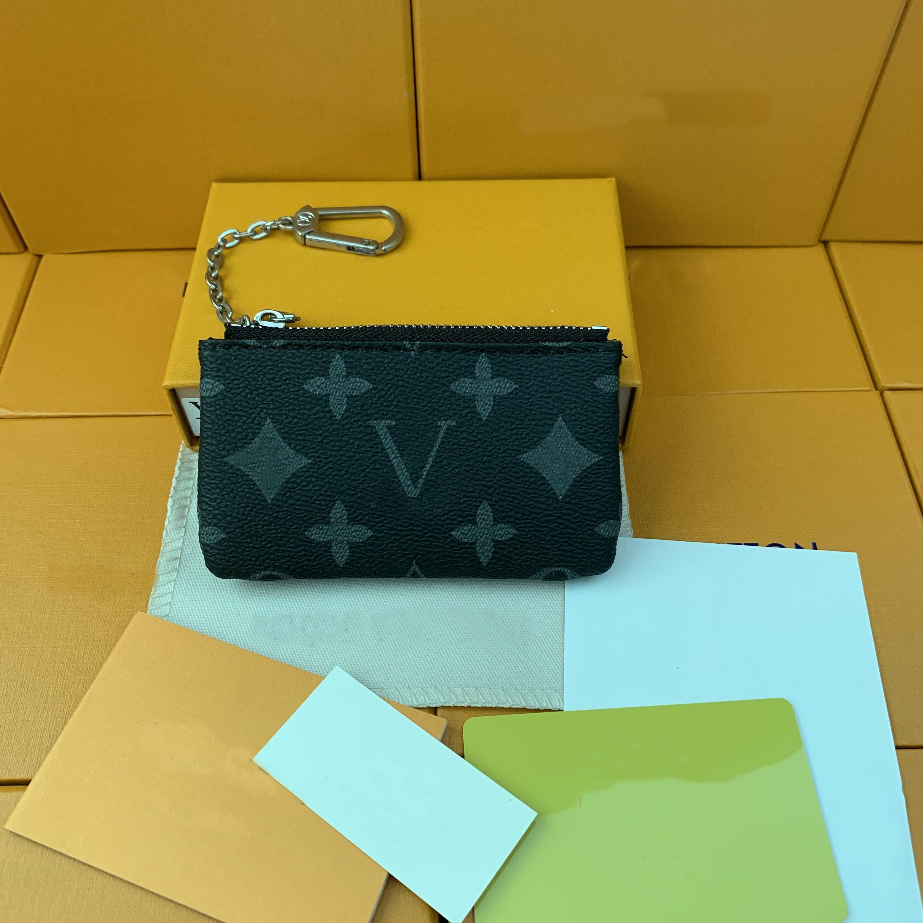 2024 COIN PURSES KEY POUCH POCHETTE CLES Designers bags Womens Men Fashion handbag Credit Card Holder Coin Purse s Wallet Bag With Dust Bags and Box