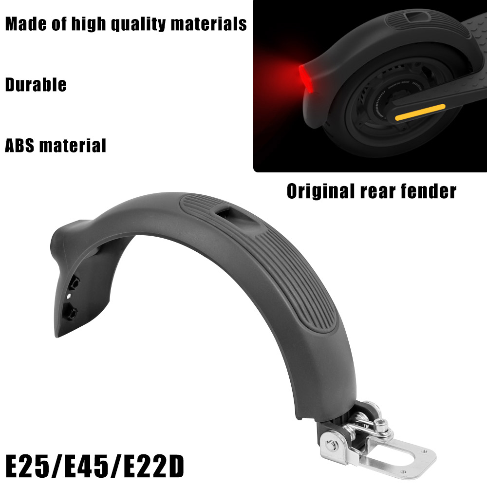 Original Rear Fender For Segway Ninebot E22d E25 E45 Utor28 Electric Scooter Wheel Mudguard Brake Bracket Shell Assembly Replace Parts