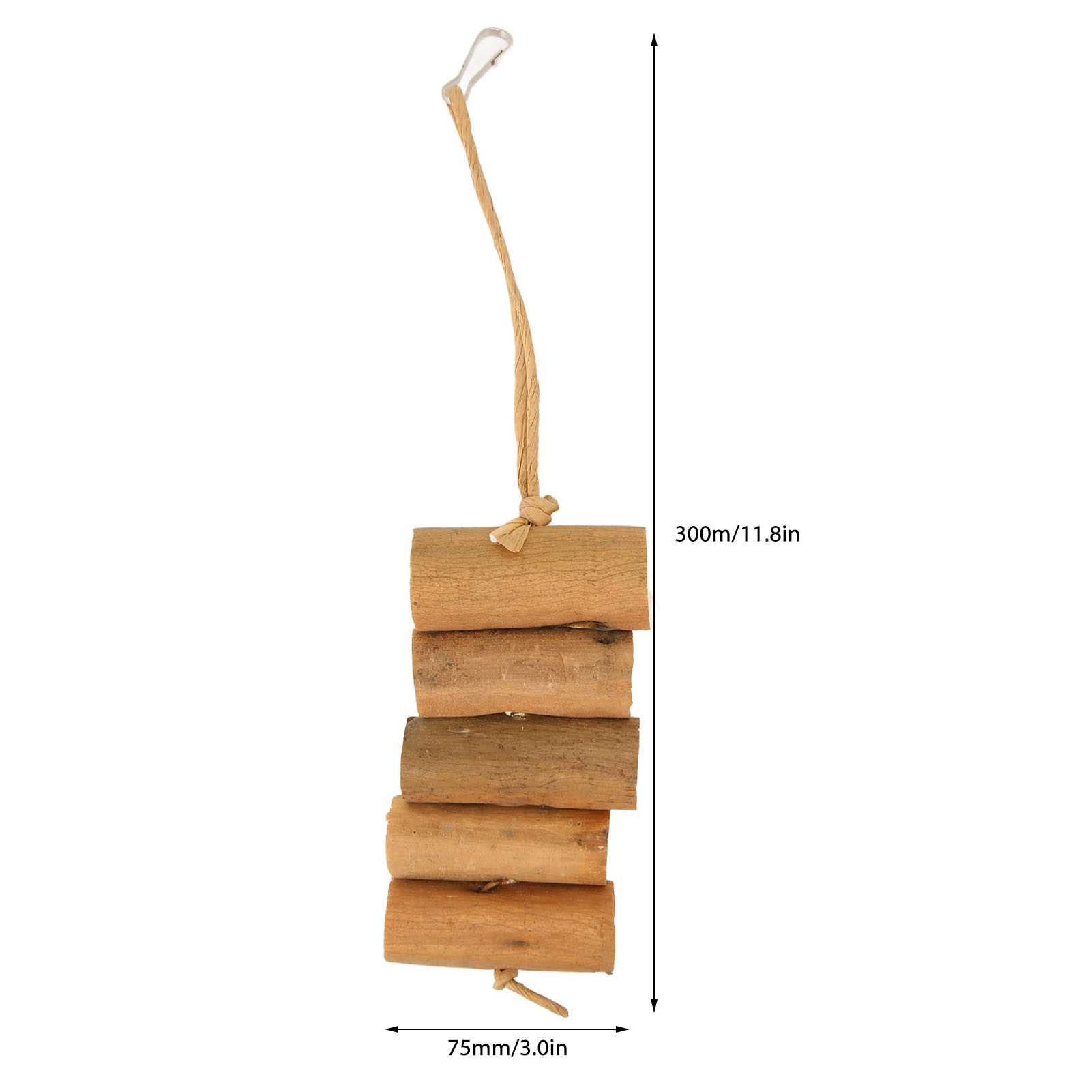 Bird Chew Toys Bite Resistant Teeth Grinding Boredom Relief Sola Log Bird Toys For Parrots Parakeet Cockatiel