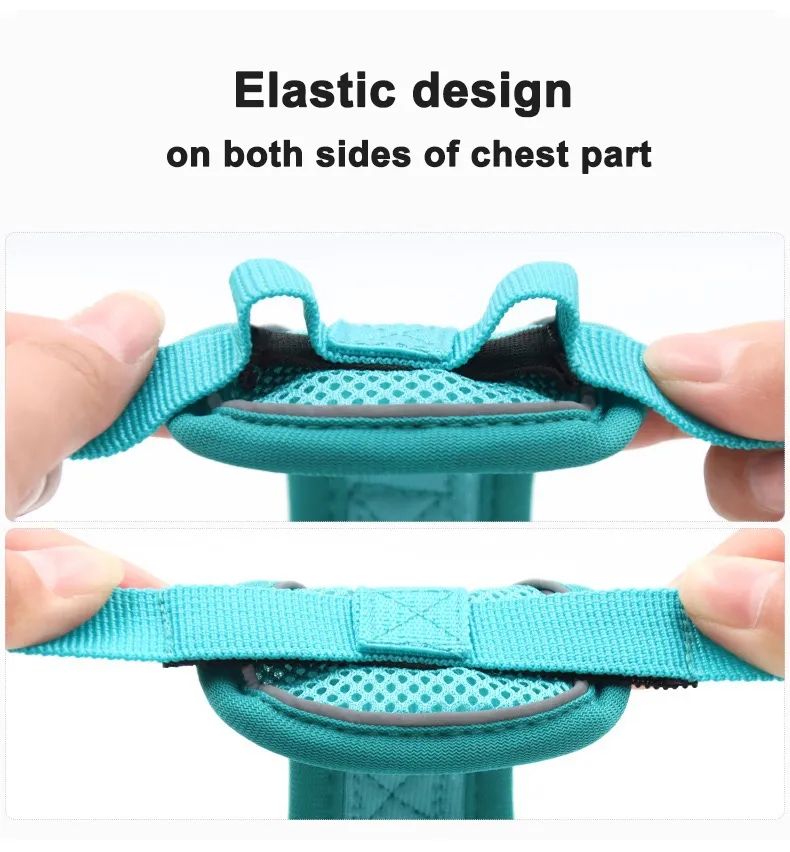 Collars Leash Pet Adjustable Puppy Harness Vest Dog Safety Reflective Strip Accessories Collar Chaleco Arnes De Cachorro Ustable