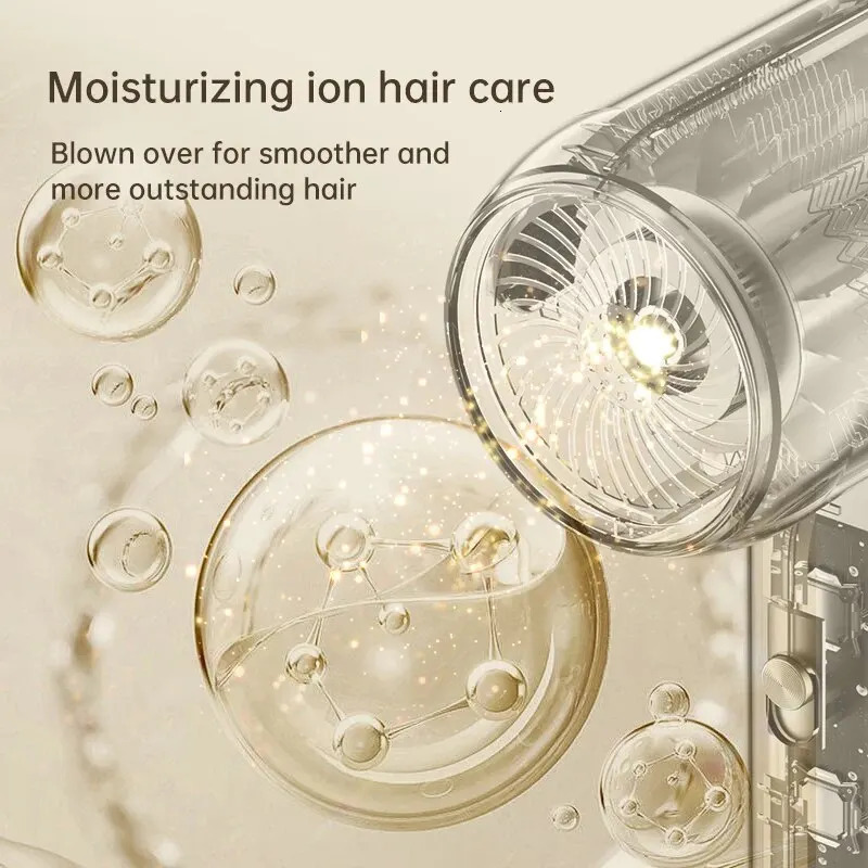 Professional Ionic Hair Dryer Powerful Quick Drying Hair Dryer Low Noise Hair Care Thermostat Portable Hair Dryers Accessories 240530